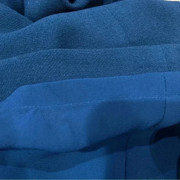 Adrianna Papell Navy Blue exposed zip back sheath mini dress with pockets - Picture 9 of 13